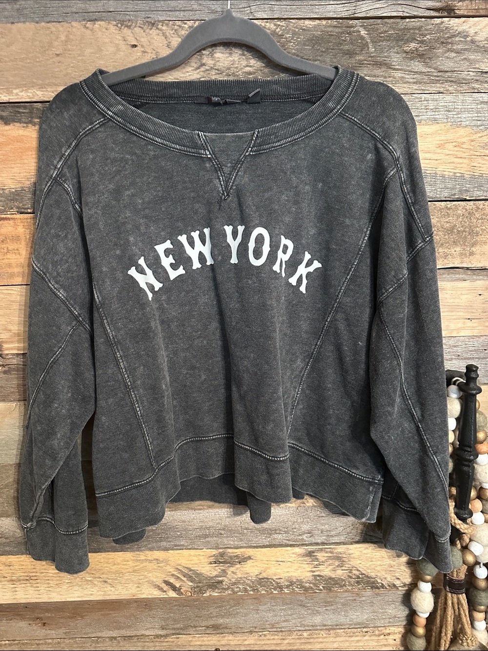 New York Graphic Sweatshirt - Charcoal